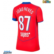 Paris Saint-Germain Joao Neves #87 Tredjedrakt Dame 2025-26 Kortermet